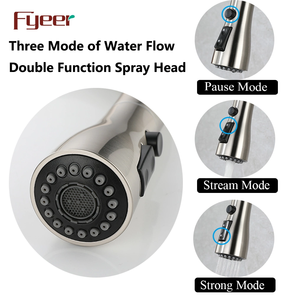 Fyeer Pull out Touchless Kitchen Sink Faucet Stainless Steel Automatic Sensor Mixer