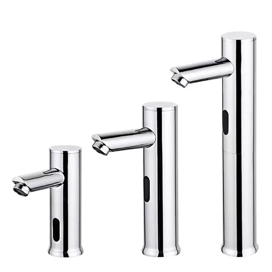 Matt Black Infrared Motion Sensor Touchless Faucet Hands Free Automatic Faucet