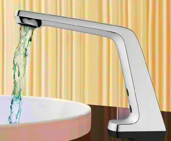 Brass Water Saving Smart Intelligent Bathroom Induction Touchless Automatic Sensor Water Taps Lavatory Toilet Bathroom Wash Basin Sensor Mixer Basin Faucet