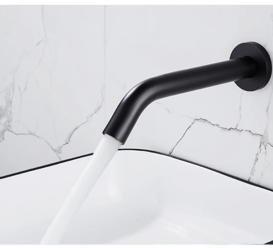 Infrared in Wall Water Tap Automatic Sensor Faucet Bathroom Matt Black Touchless Automatic Sensor Faucet