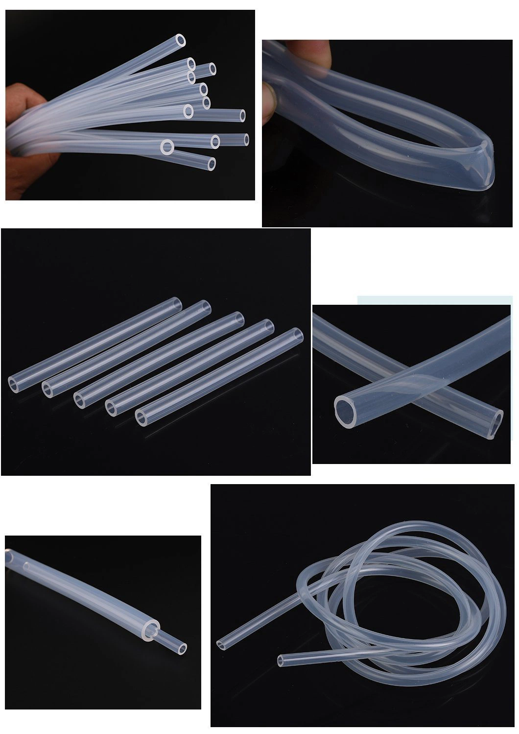 Small Pipe BPA Free Flexible Food Grade Transparent Silicone Tube Hose