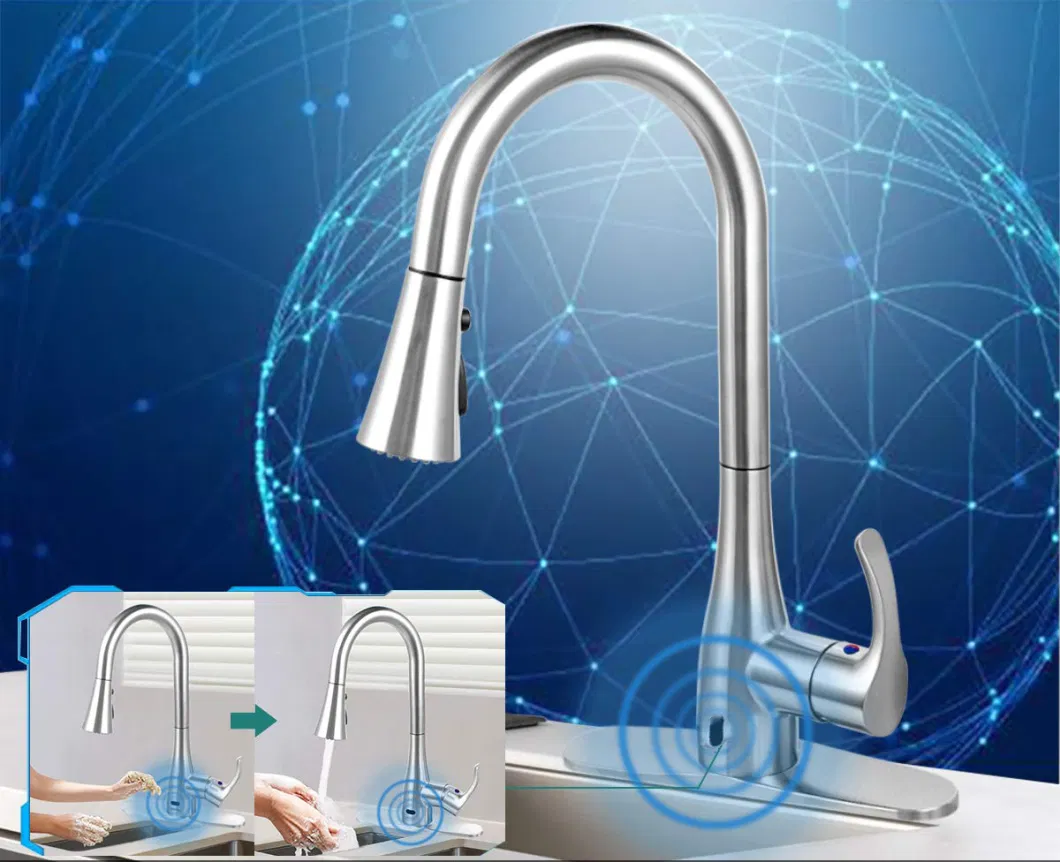 Aquacubic Hot Sales Touchless Motion Sensor Kitchen Water Faucet Tap