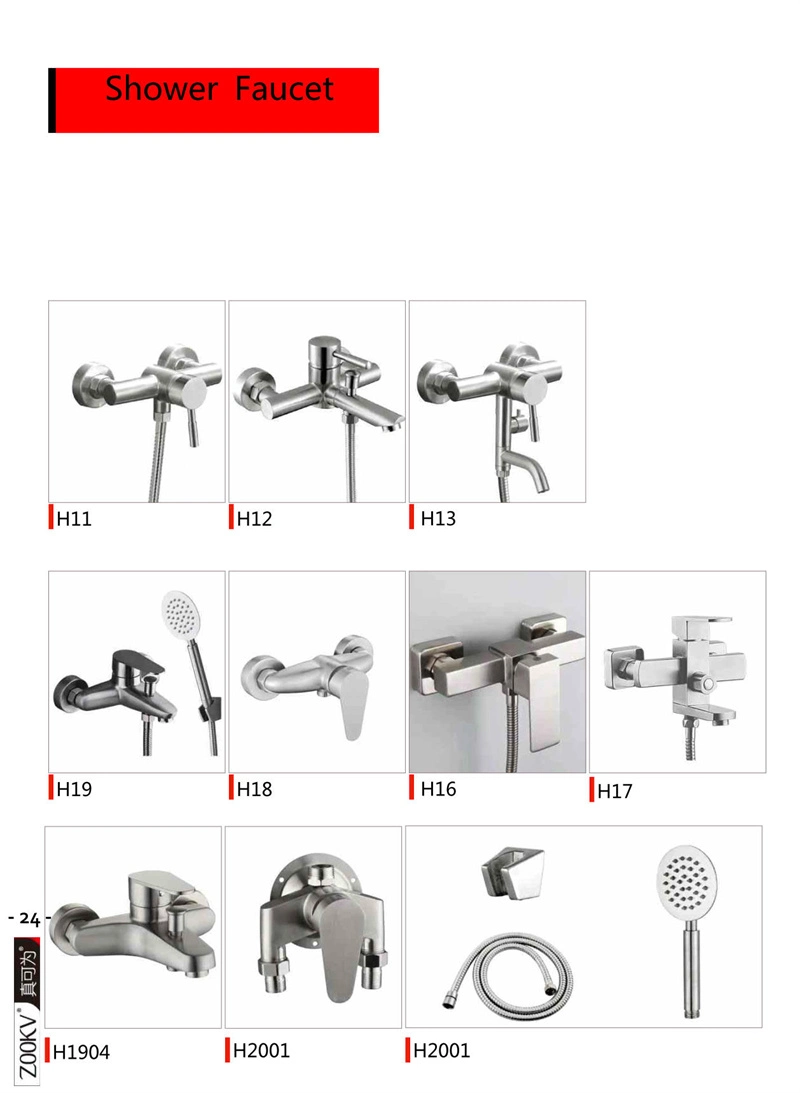 Outdoor Shower Fixtures SUS 304 Stainless Steel All Metal 4 Function Exposed Shower Faucet Set Brushed Nickel Shower system