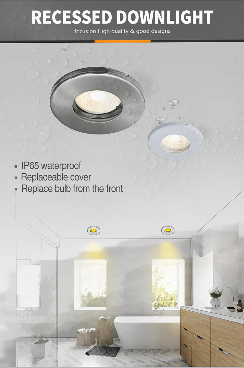 Lighting Bathroom Downlighters IP65 Water-Proof Spotlight LED Ceiling Light Fixture