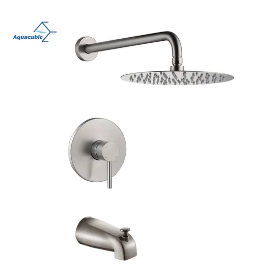 Aquacubic 8 Inch Wall Mount Rainfall Pressure