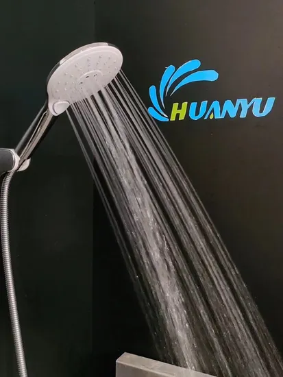 Versatile Round Shower Set with Handheld and Overhead Features 