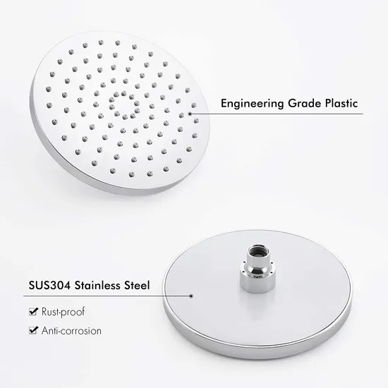 1 Function 8 Inch Ktw / W270 Germany Market Shower Head Rain Shower 