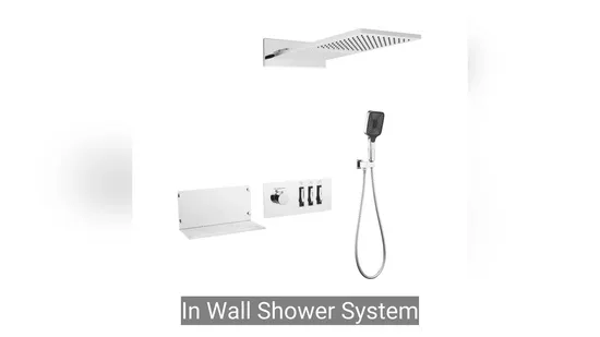 Premium Modern Shower System with Automatic Head and Control 