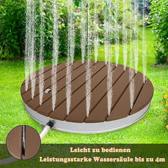 Square WPC Outdoor Shower with Aluminum Frame 