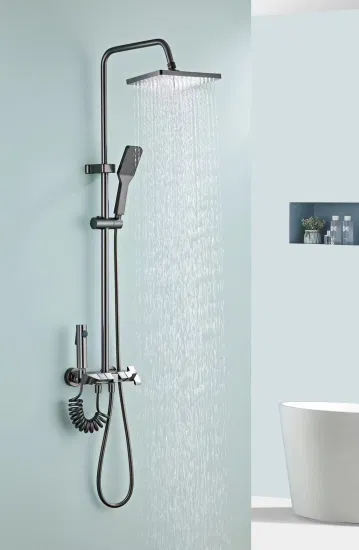 4109 Modern Hot and Cold Water Bathroom Mixer Aluminum Shower Set