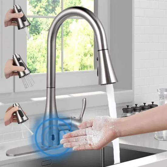 Aquacubic Hot Sales Touchless Motion Sensor Kitchen Water Faucet Tap