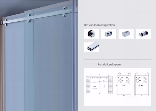 Crl Cambridge 180 Degree Bypass Sliding Shower Door System